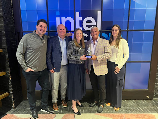 Intel’s 2025 Public Sector AI Innovation Partner of the Year group photo of GAI
